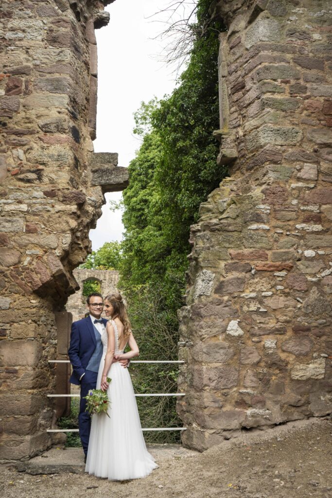 Hochzeitsfotografie auf der Burgruine Hardenberg
