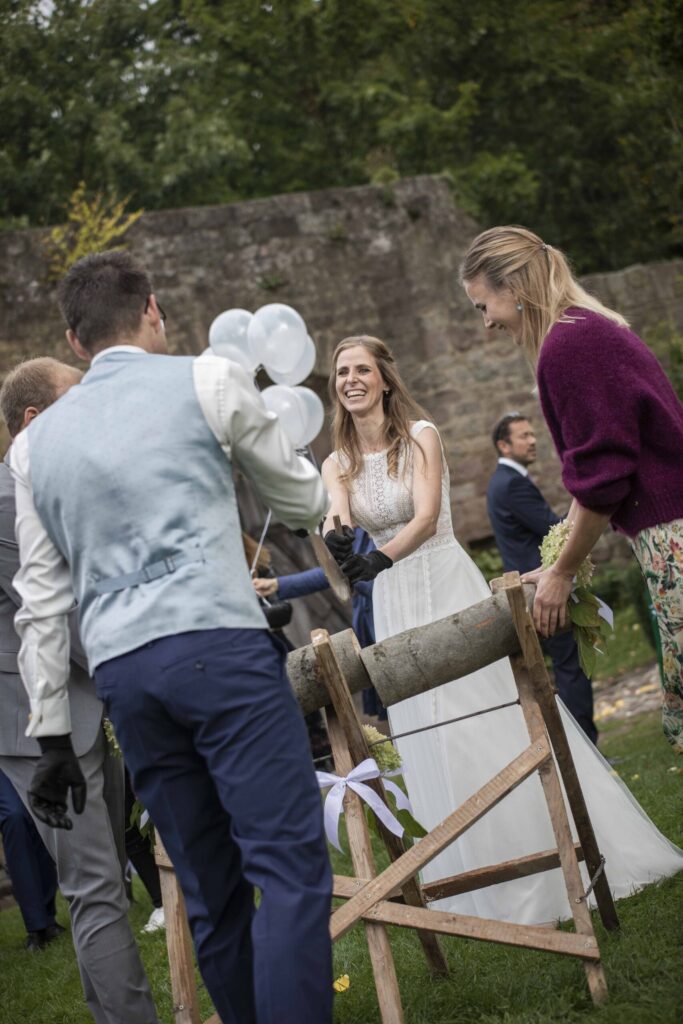 Hochzeitsfotografie auf der Burgruine Hardenberg