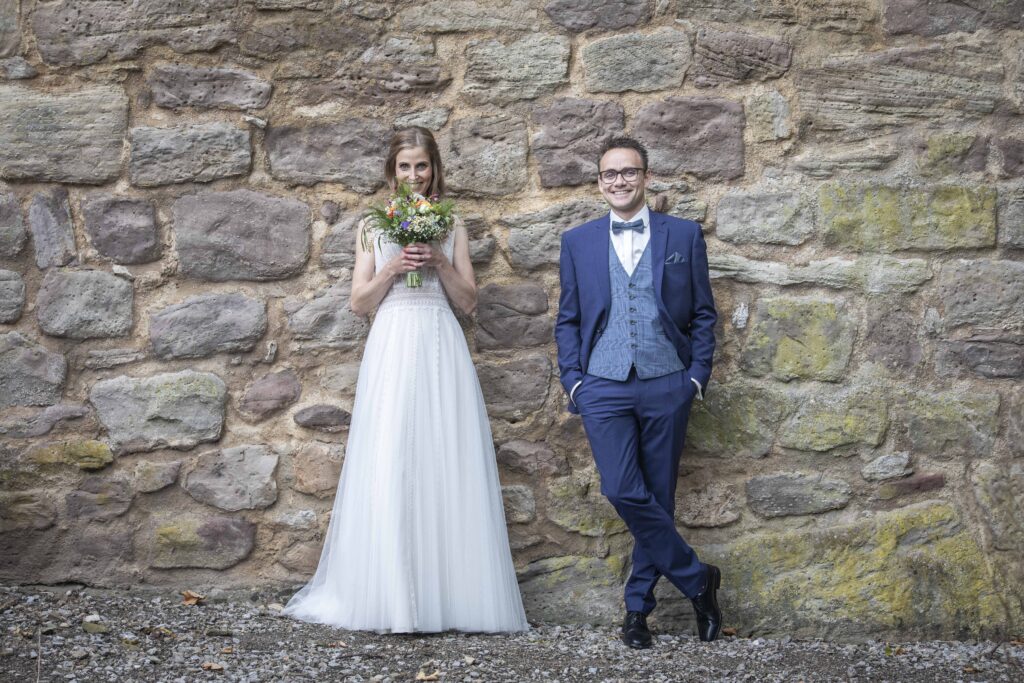 Hochzeitsfotografie auf der Burgruine Hardenberg