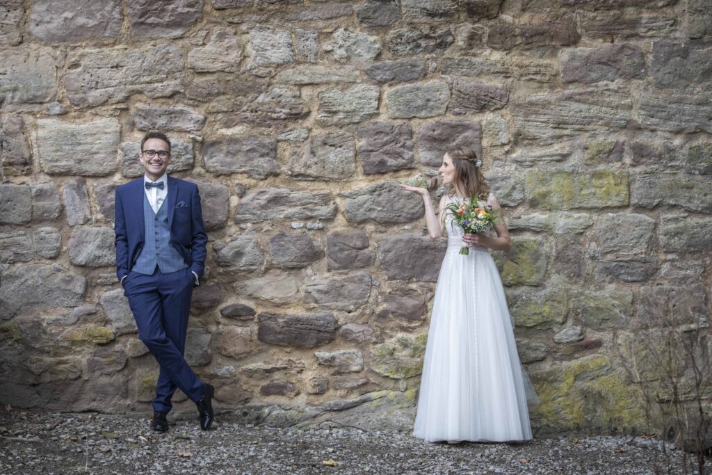 Hochzeitsfotografie auf der Burgruine Hardenberg