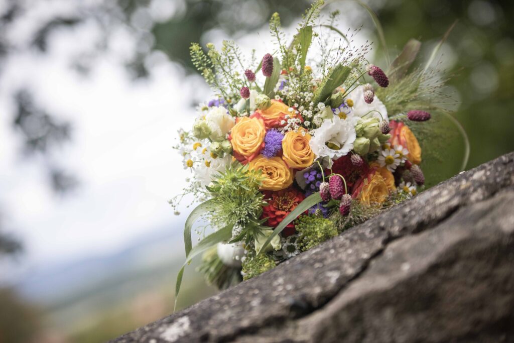 Hochzeitsfotografie auf der Burgruine Hardenberg