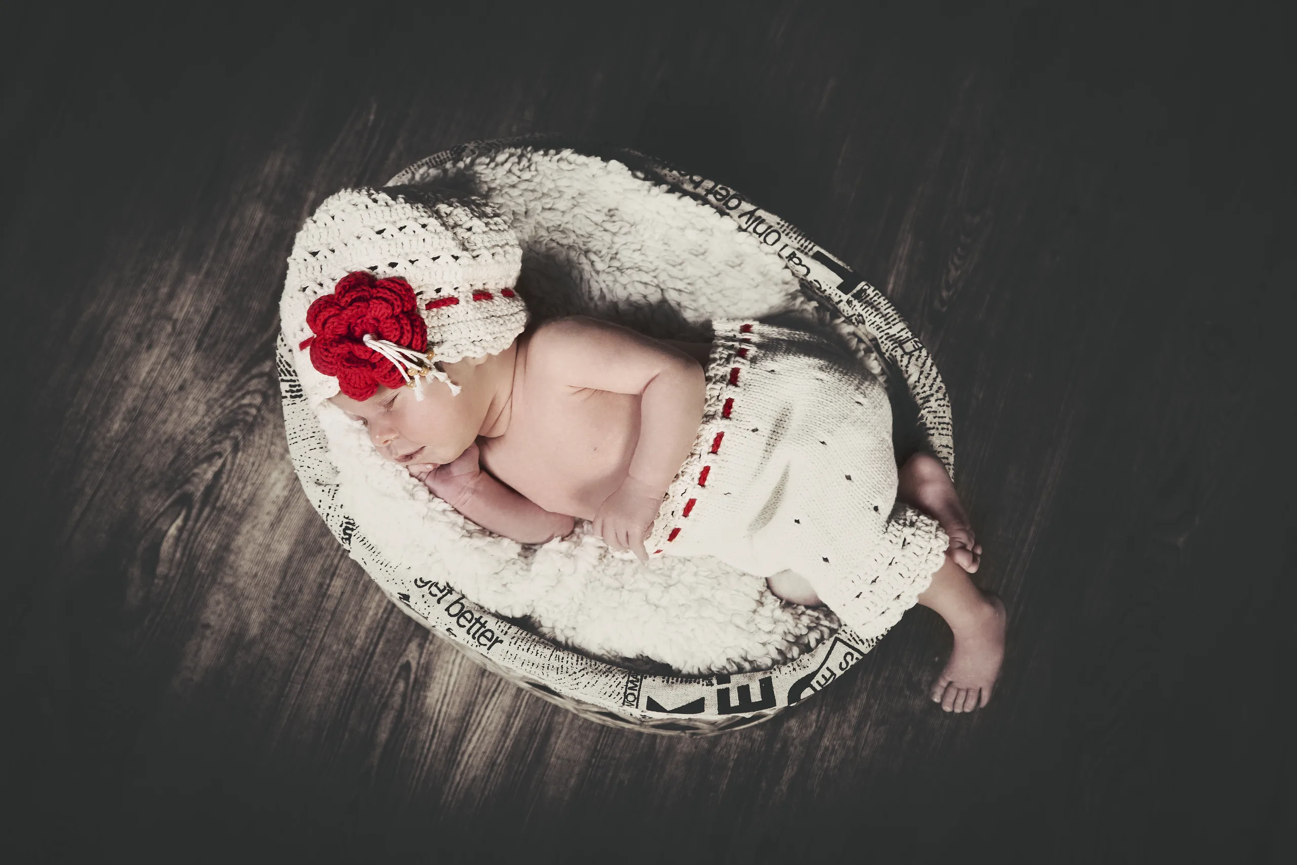 Neugeborenes bei einem Newbornshooting im Eichsfeld.